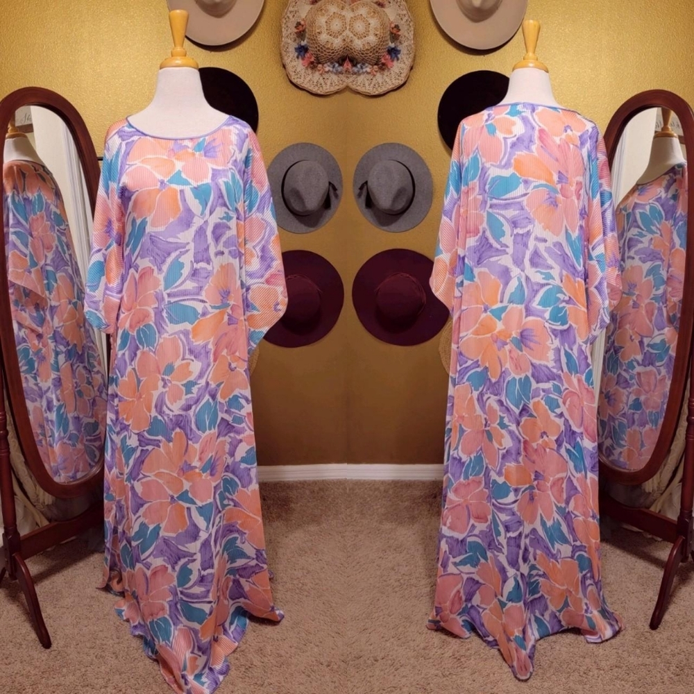 Vintage Lucie Ann Kimono Slip Dress